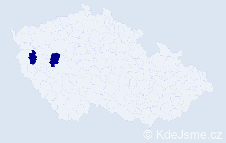 Příjmení: 'Unetičová', počet výskytů 4 v celé ČR