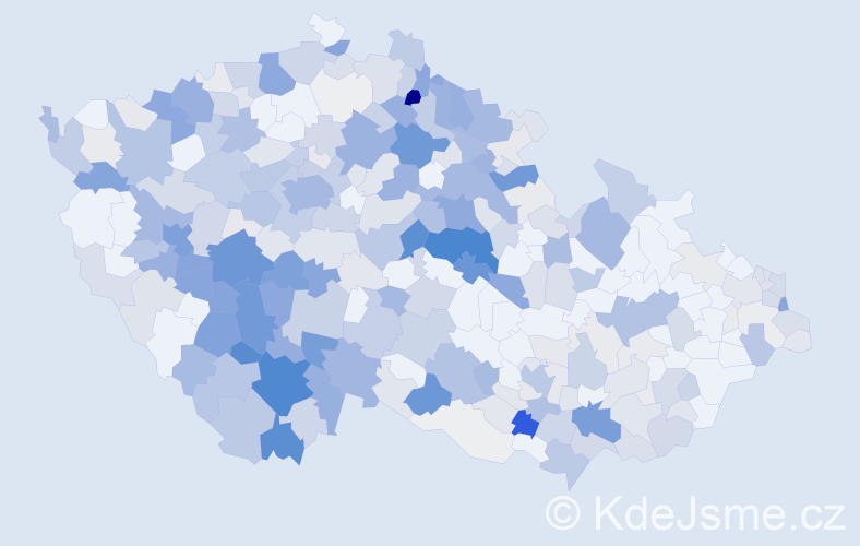 Příjmení: 'Dubský', počet výskytů 1412 v celé ČR