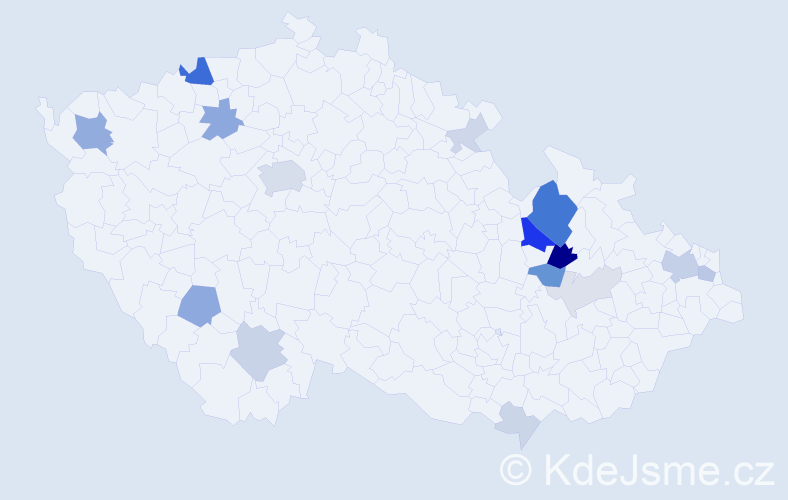 Příjmení: 'Dražný', počet výskytů 51 v celé ČR