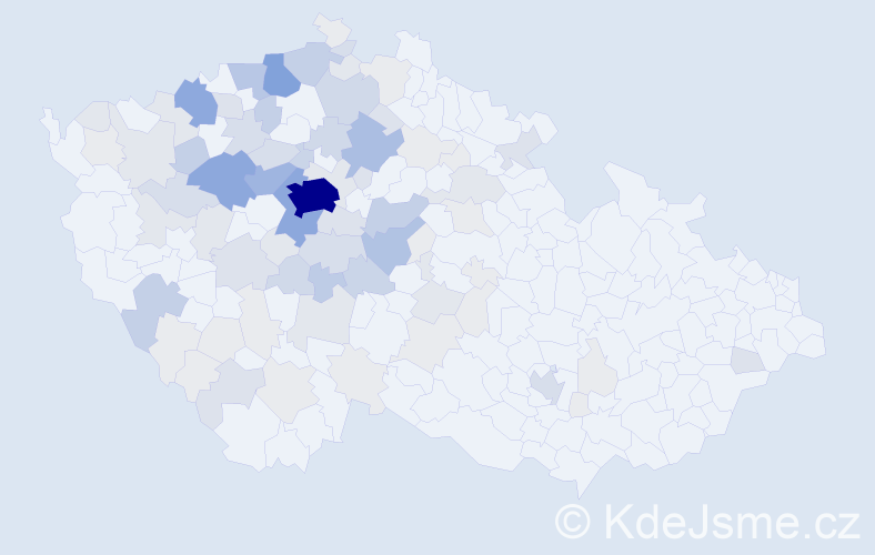 Příjmení: 'Bechyňová', počet výskytů 347 v celé ČR