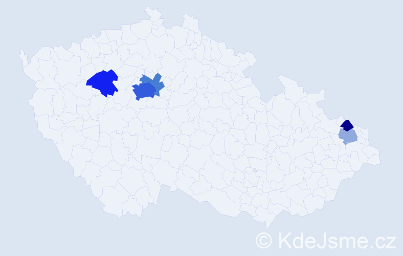 Příjmení: 'Malon', počet výskytů 14 v celé ČR