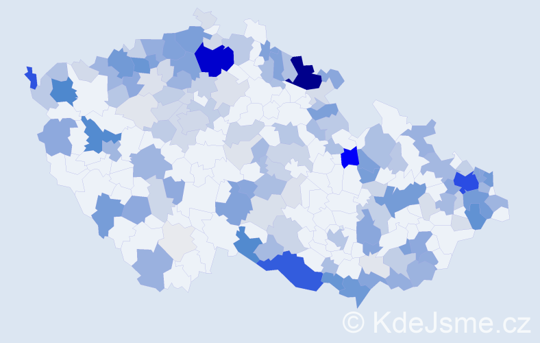Příjmení: 'Heráková', počet výskytů 654 v celé ČR