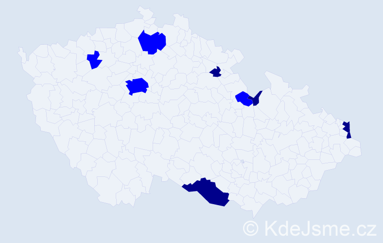 Příjmení: 'Baranowski', počet výskytů 14 v celé ČR
