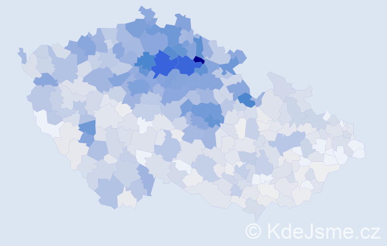 Příjmení: 'Šulc', počet výskytů 3856 v celé ČR