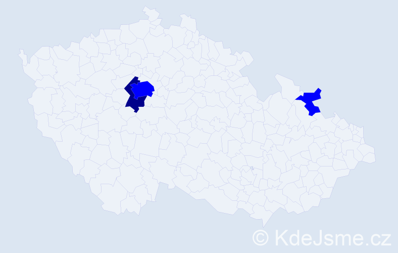 Příjmení: 'Giesa', počet výskytů 4 v celé ČR
