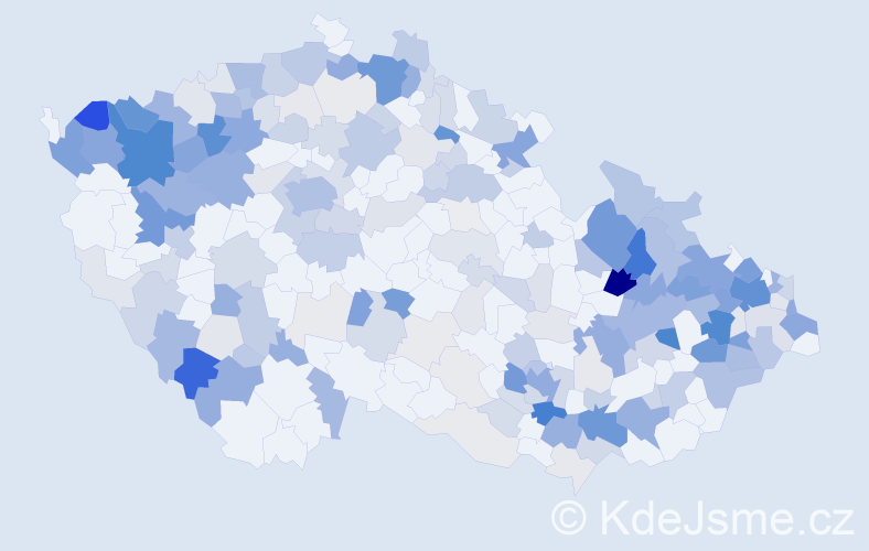Příjmení: 'Riedlová', počet výskytů 777 v celé ČR