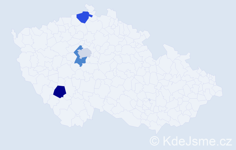 Příjmení: 'Staudacherová', počet výskytů 4 v celé ČR