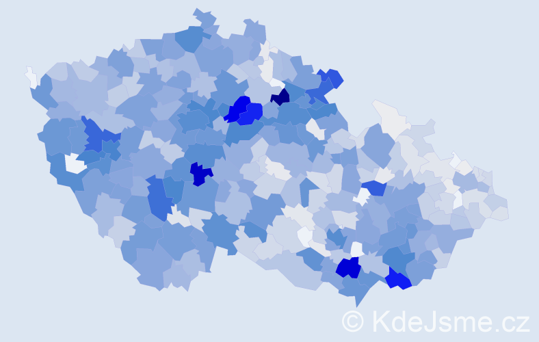 Příjmení: 'Němečková', počet výskytů 4490 v celé ČR