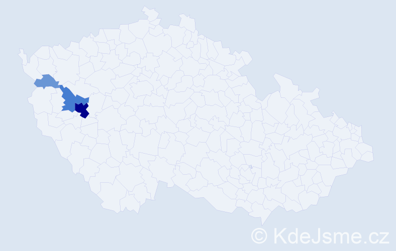 Příjmení: 'Würfl', počet výskytů 18 v celé ČR