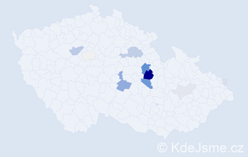 Příjmení: 'Rensa', počet výskytů 26 v celé ČR