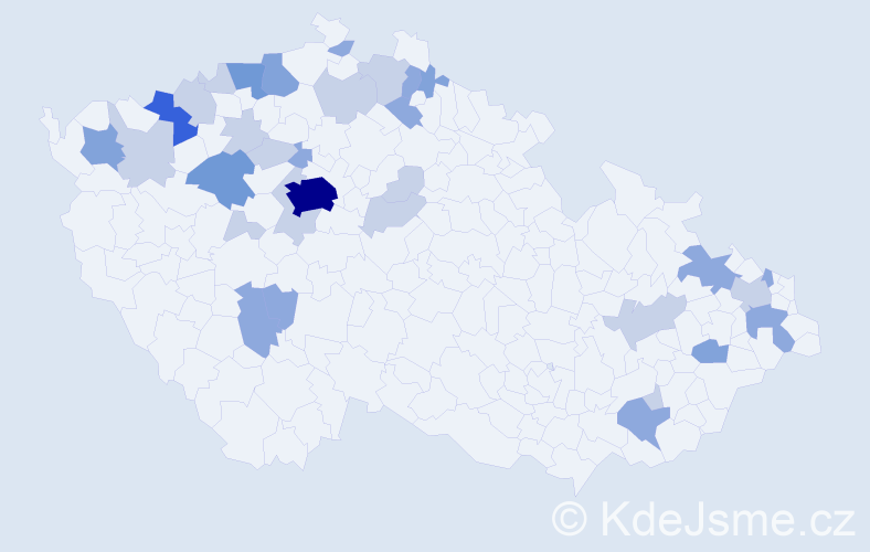 Příjmení: 'Weinertová', počet výskytů 73 v celé ČR
