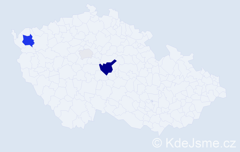 Příjmení: 'Gabonay', počet výskytů 7 v celé ČR