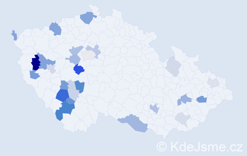 Příjmení: 'Neuberger', počet výskytů 67 v celé ČR