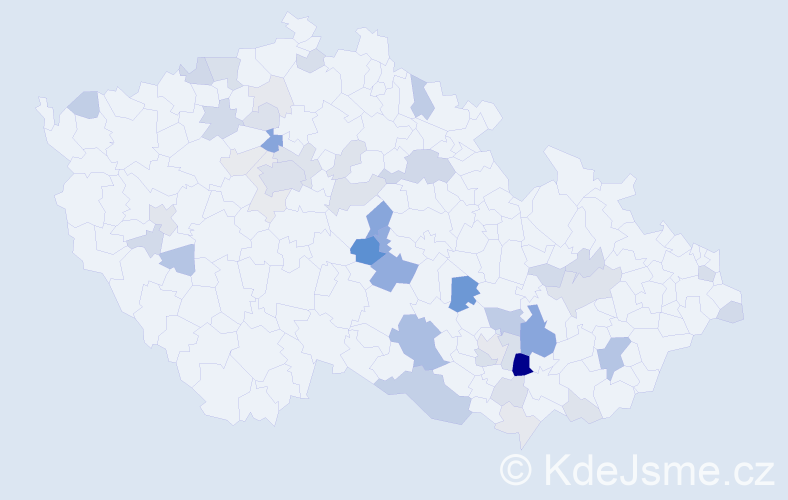 Příjmení: 'Menoušková', počet výskytů 140 v celé ČR