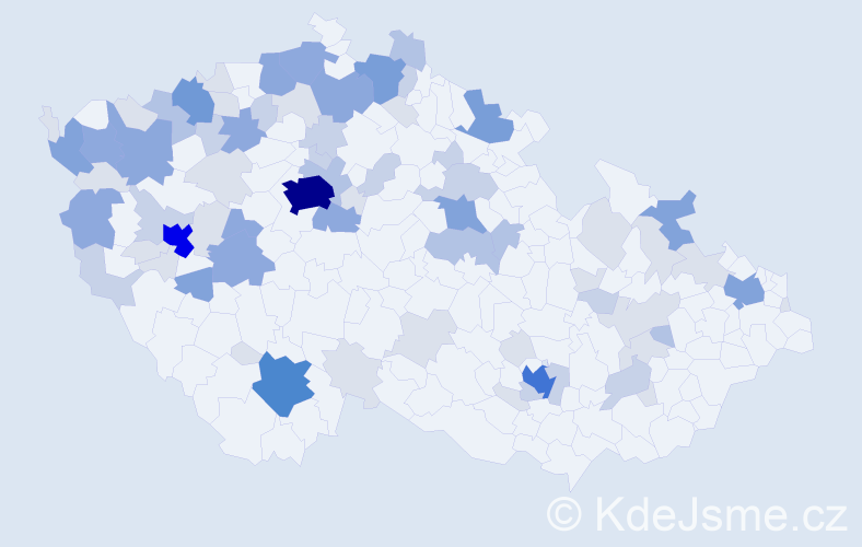 Příjmení: 'Anton', počet výskytů 233 v celé ČR