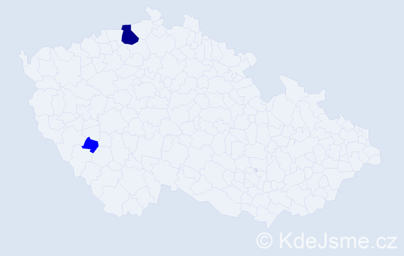 Příjmení: 'Polešová', počet výskytů 3 v celé ČR
