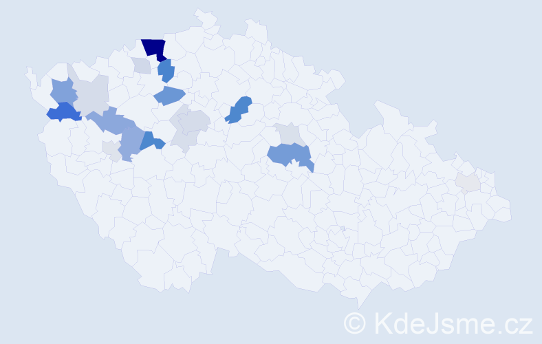 Příjmení: 'Dbalý', počet výskytů 61 v celé ČR