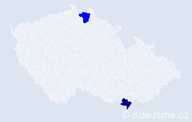 Příjmení: 'Gološová', počet výskytů 3 v celé ČR