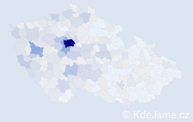 Příjmení: 'Dolejš', počet výskytů 1433 v celé ČR