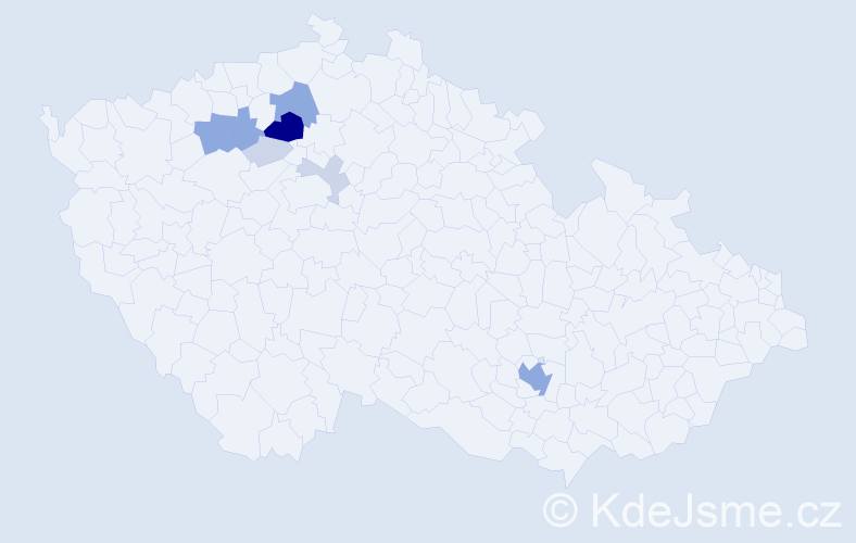 Příjmení: 'Rámeš', počet výskytů 24 v celé ČR