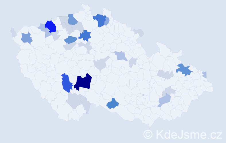 Příjmení: 'Rajzová', počet výskytů 106 v celé ČR
