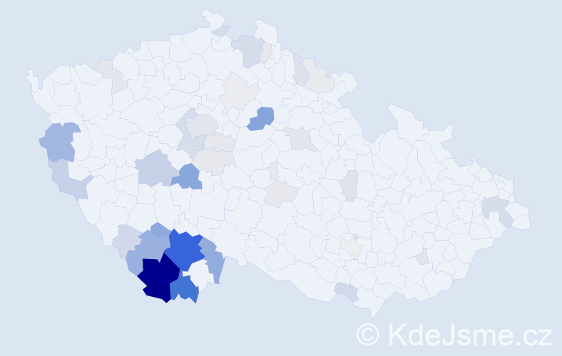 Příjmení: 'Bürgerová', počet výskytů 178 v celé ČR