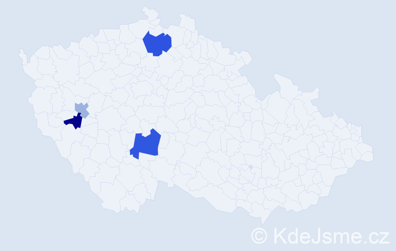 Příjmení: 'Rostásová', počet výskytů 6 v celé ČR