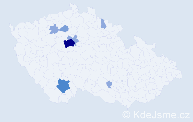 Příjmení: 'Razesberger', počet výskytů 16 v celé ČR