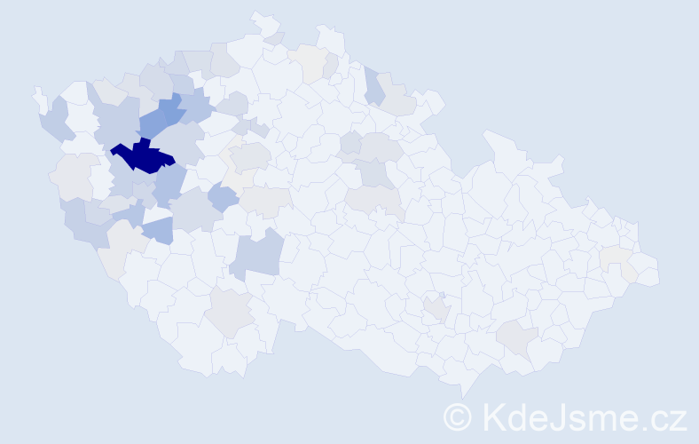 Příjmení: 'Slach', počet výskytů 202 v celé ČR