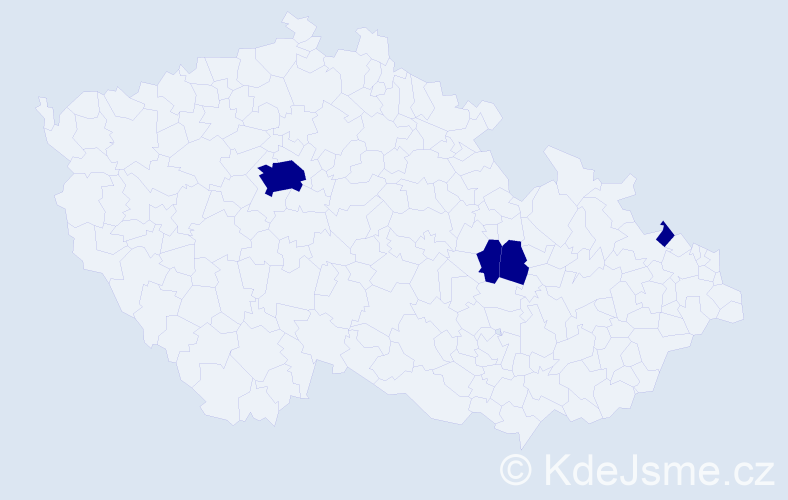 Příjmení: 'Parutschková', počet výskytů 4 v celé ČR