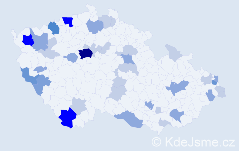 Příjmení: 'Fazekašová', počet výskytů 92 v celé ČR