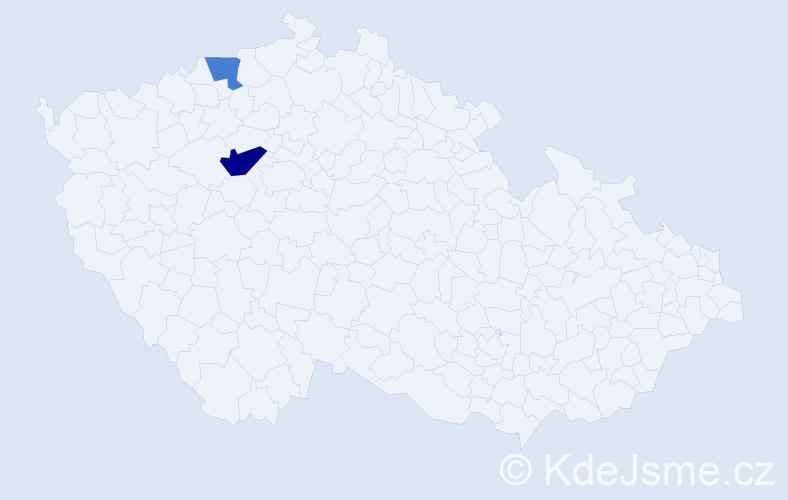 Příjmení: 'Hudíčková', počet výskytů 3 v celé ČR