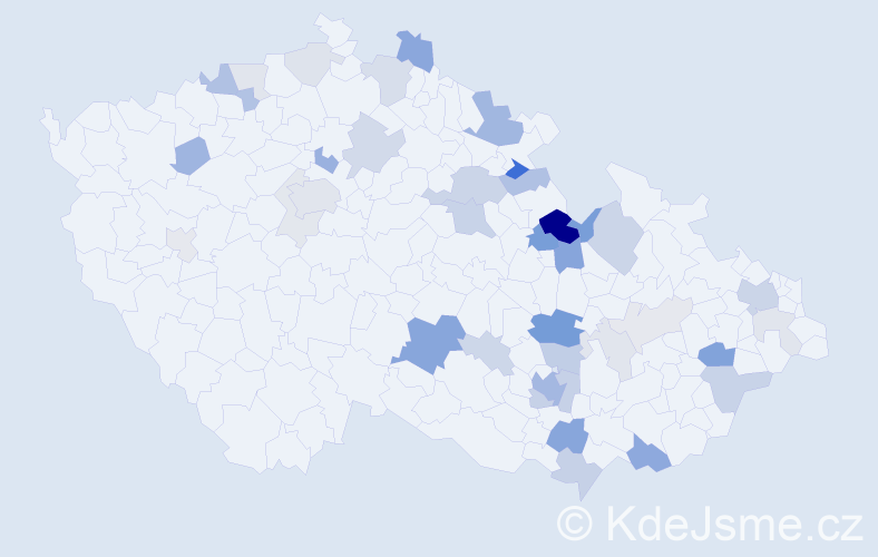 Příjmení: 'Buryšková', počet výskytů 112 v celé ČR