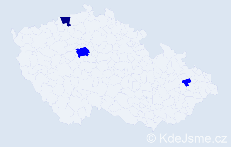 Příjmení: 'Rumjancev', počet výskytů 4 v celé ČR
