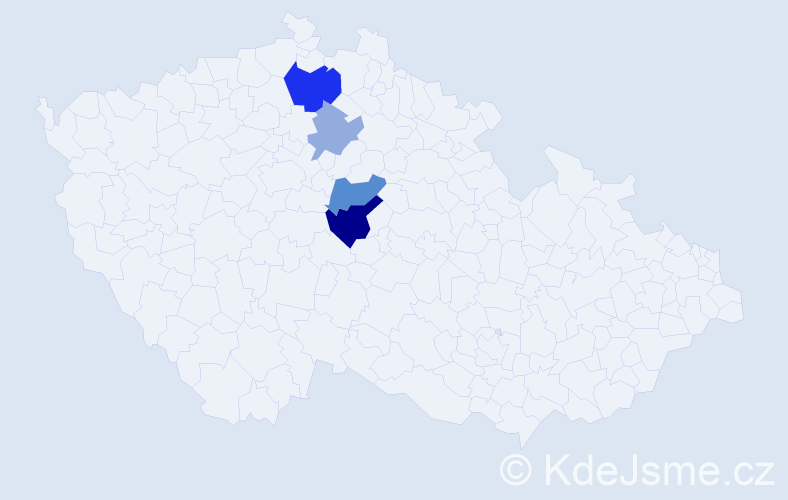 Příjmení: 'Randlíszek', počet výskytů 9 v celé ČR