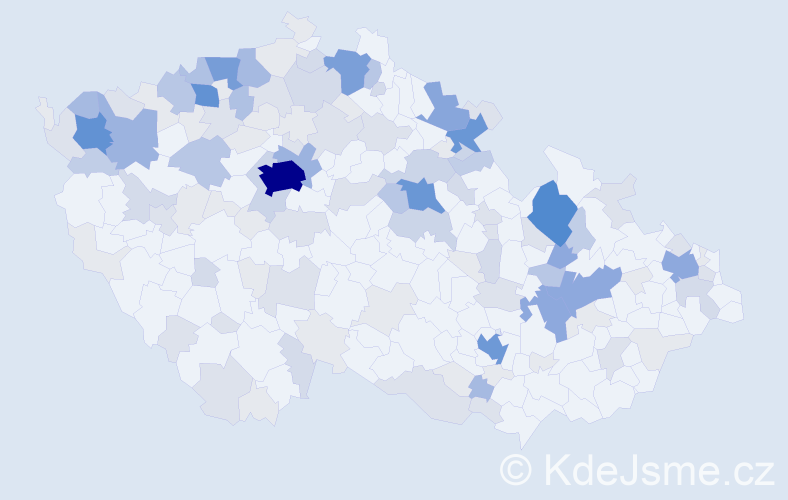 Příjmení: 'Köhlerová', počet výskytů 480 v celé ČR