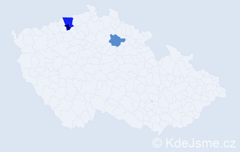 Příjmení: 'Kramová', počet výskytů 5 v celé ČR