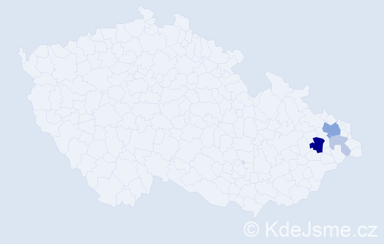 Příjmení: 'Weissbrod', počet výskytů 11 v celé ČR