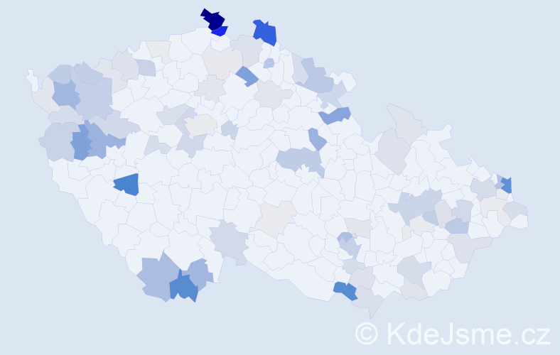 Příjmení: 'Rigová', počet výskytů 232 v celé ČR