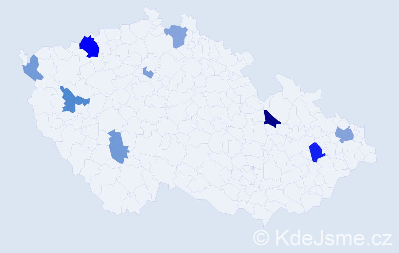Příjmení: 'Compelová', počet výskytů 31 v celé ČR