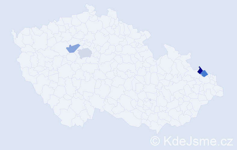 Příjmení: 'Zeissová', počet výskytů 10 v celé ČR