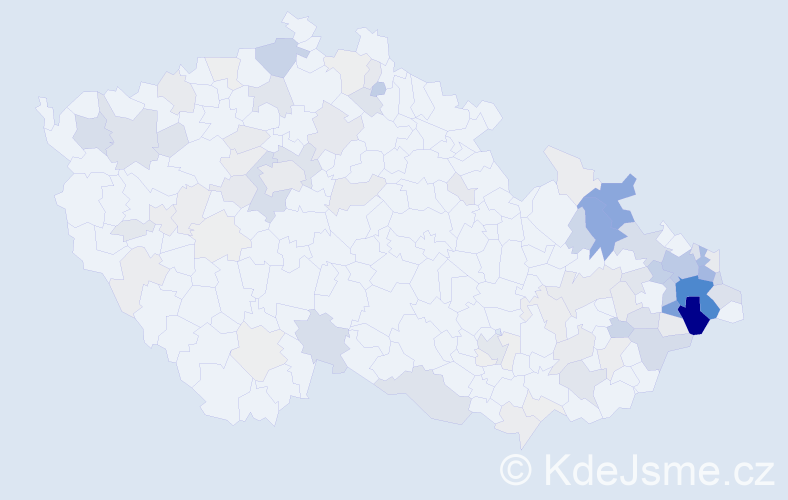 Příjmení: 'Mališ', počet výskytů 378 v celé ČR