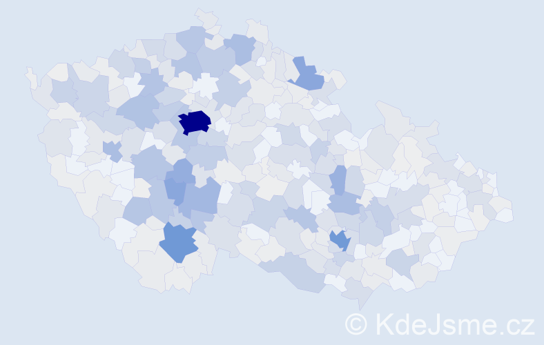 Příjmení: 'Peterka', počet výskytů 2058 v celé ČR