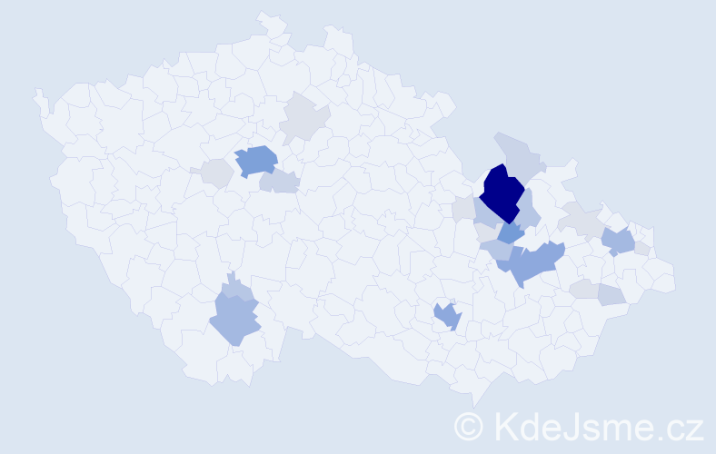 Příjmení: 'Boxanová', počet výskytů 84 v celé ČR
