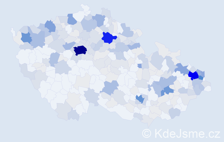Příjmení: 'Daniš', počet výskytů 799 v celé ČR