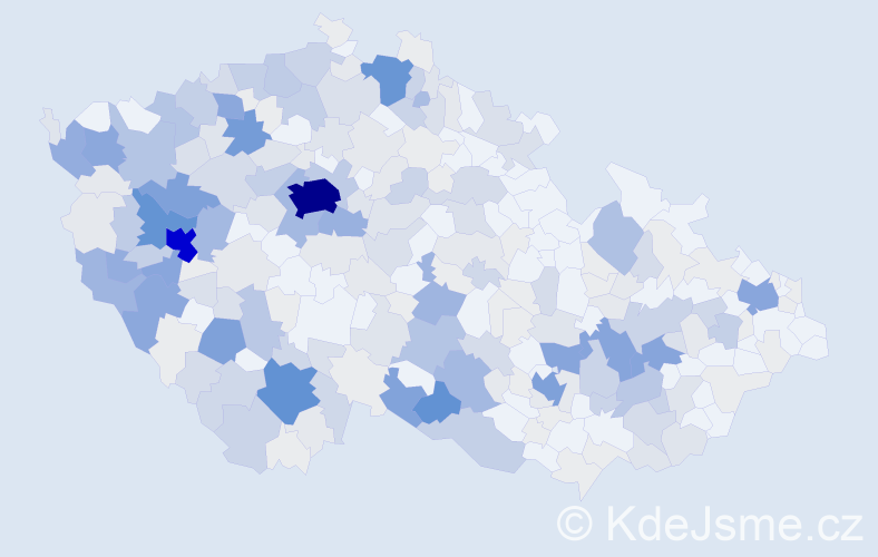 Příjmení: 'Boudová', počet výskytů 1159 v celé ČR