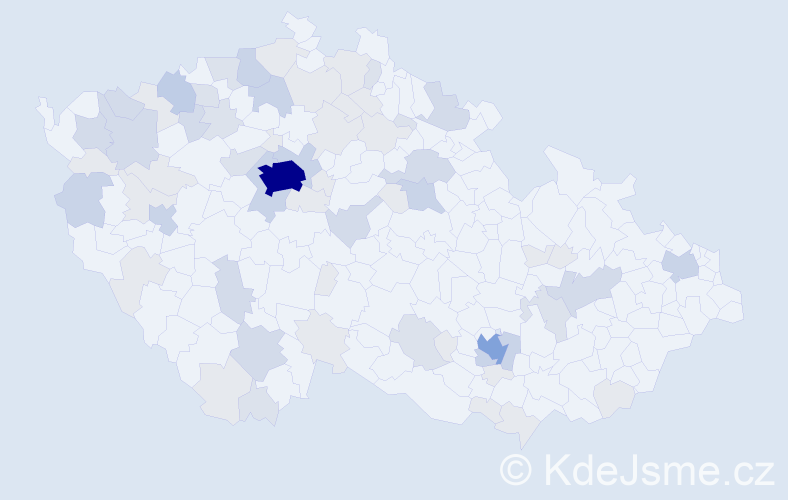 Příjmení: 'Korol', počet výskytů 179 v celé ČR