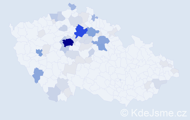 Příjmení: 'Baldová', počet výskytů 169 v celé ČR