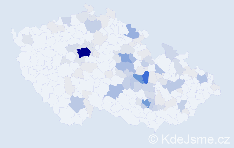 Příjmení: 'Ehrenbergerová', počet výskytů 325 v celé ČR