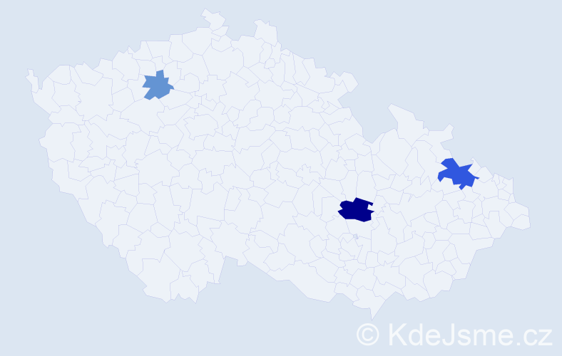 Příjmení: 'Kalik', počet výskytů 7 v celé ČR